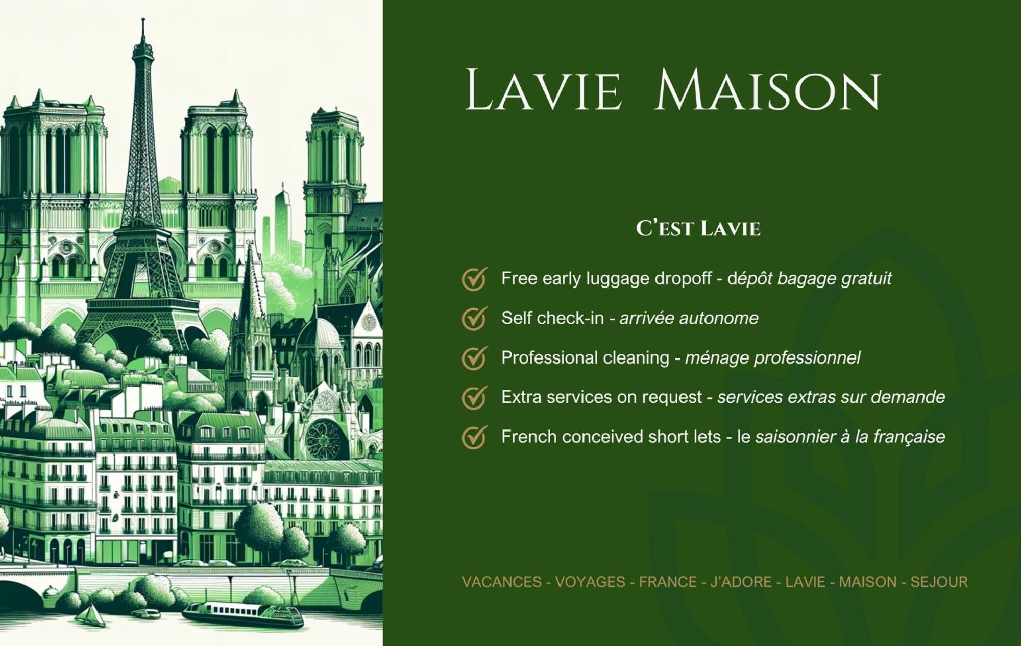 Lavie Maison Chic Stay Ac Parking Paříž Exteriér fotografie